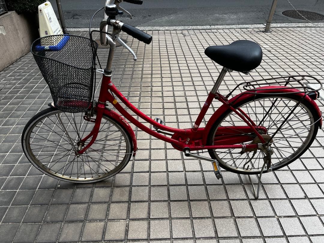 ブリヂストン BRIDGESTONE ママチャリ 赤