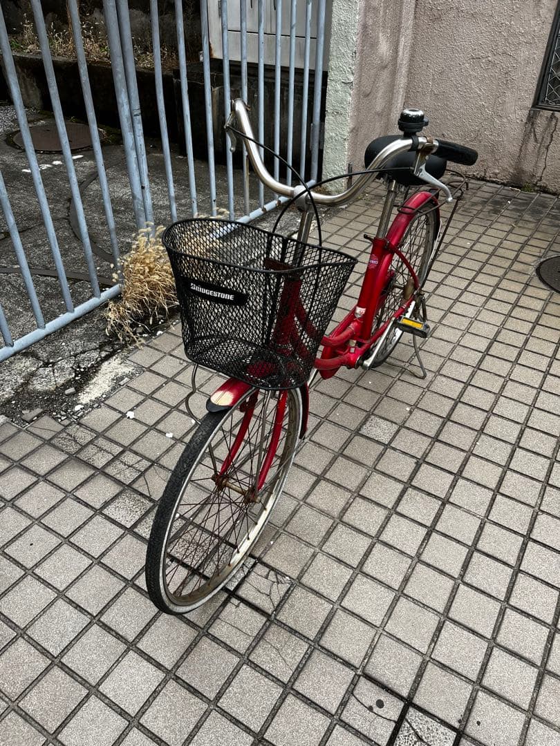 ブリヂストン BRIDGESTONE ママチャリ 赤