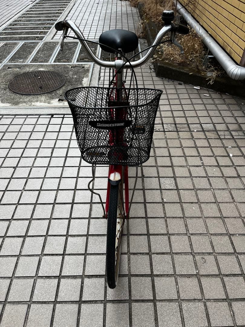 ブリヂストン BRIDGESTONE ママチャリ 赤