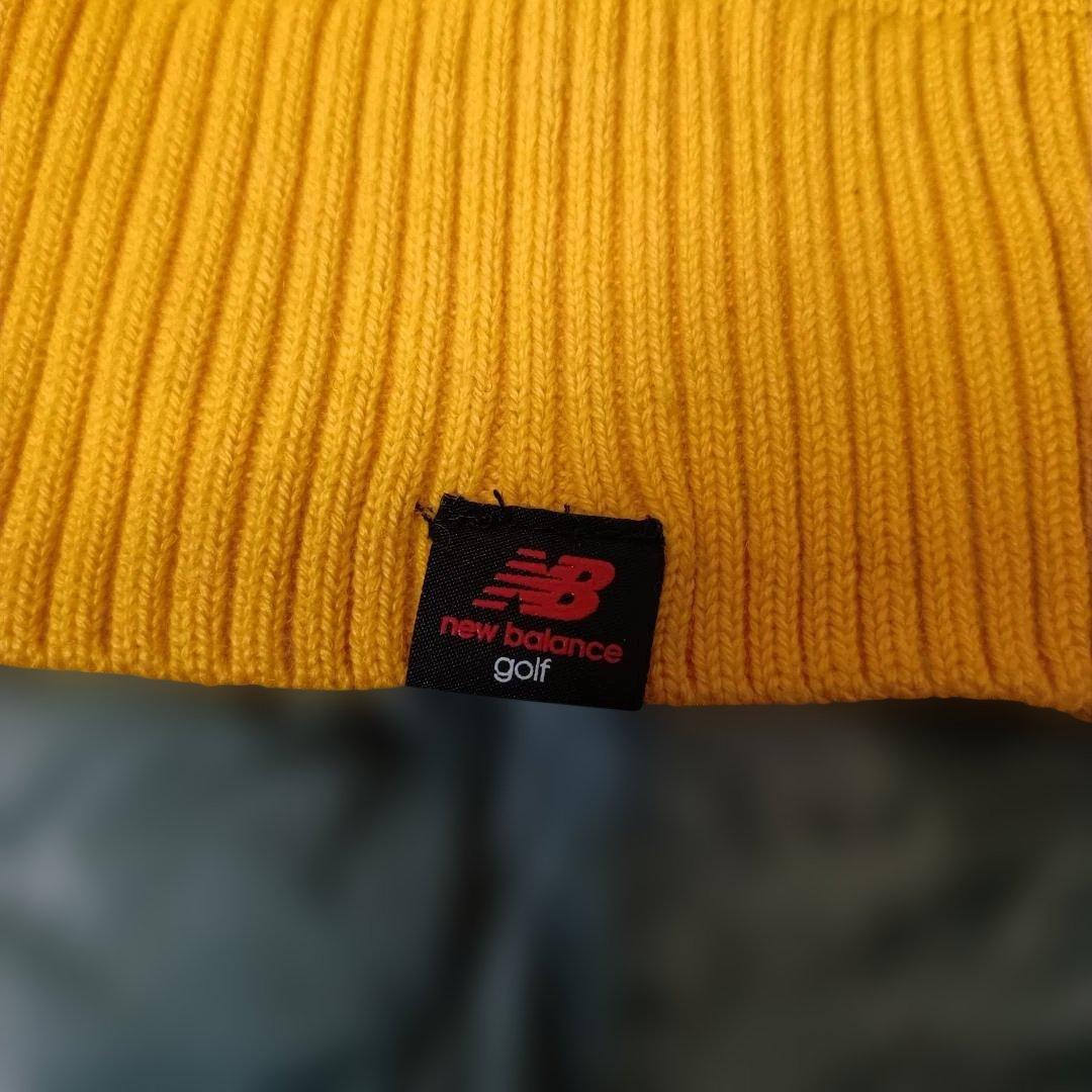 【美品】ニューバランスゴルフ　ボストンシルエットセーター 黒/黄４（LL）４（）