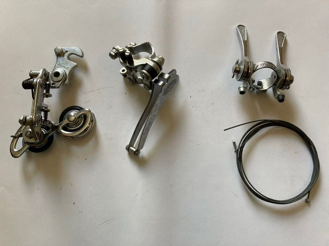 ビンテージ　Huret svelt ユーレ　ズベルト変速機セット 未使用品