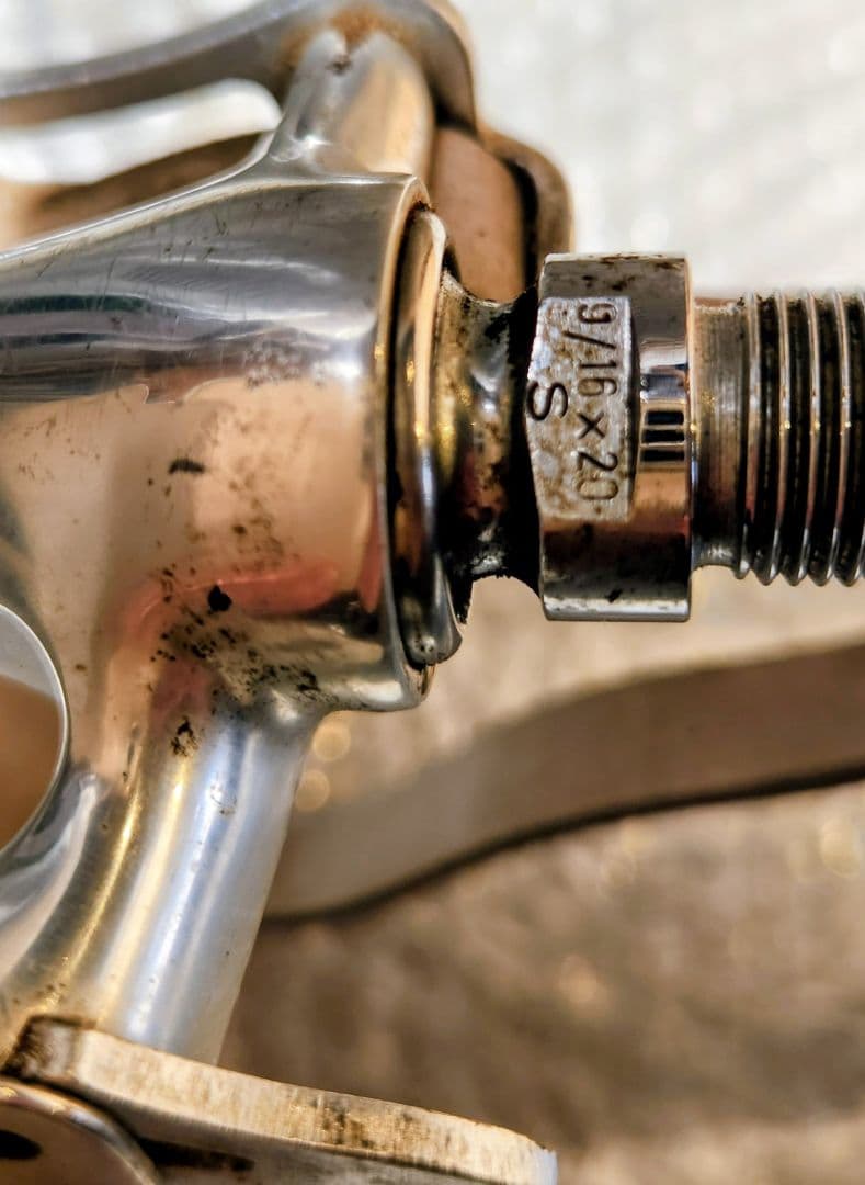 Brev.Int.Campagnolo ペダル レザーストラップ付 M