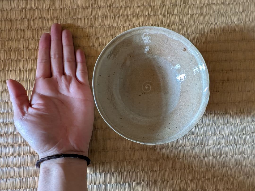 《萩焼》平茶碗　茶道具　古物