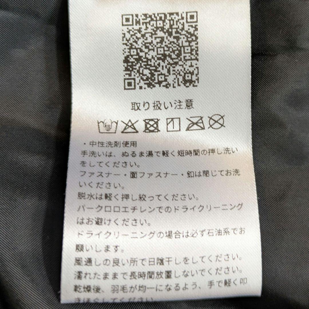 ロングベンチコート　アシックス　ブラック　フード付き