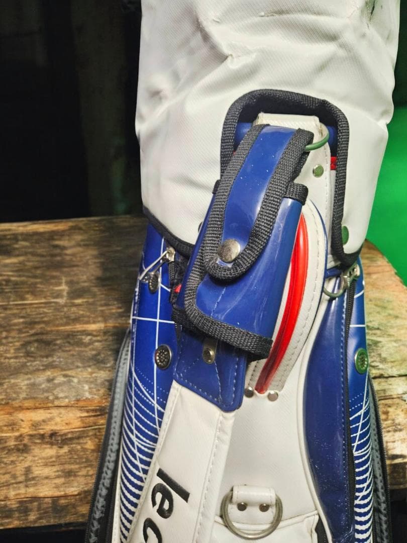 かりめろ送le coq e golf 高級エナメル大型ゴルフバッグホワイト