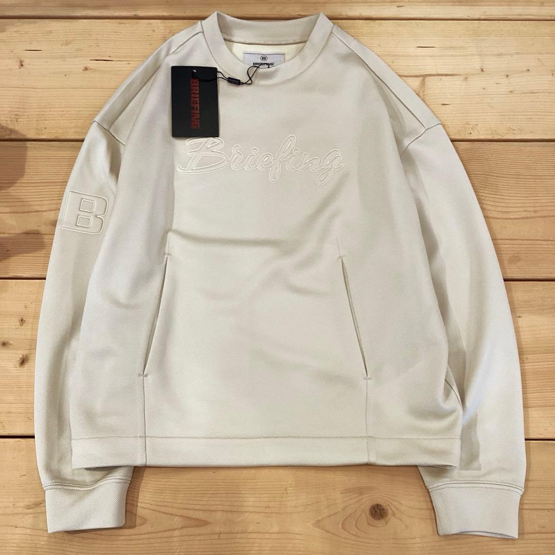 BRIEFING 新品　STITCHED 3D LOGO CREWNECK S