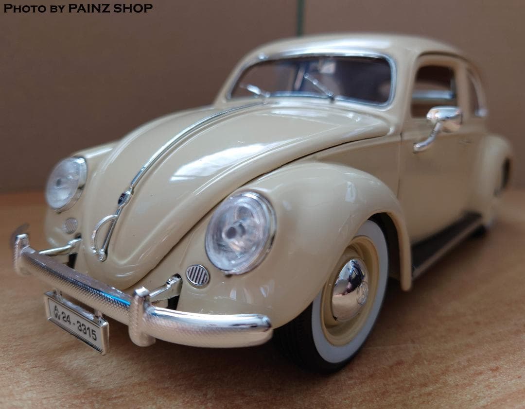 1/18フォルクスワーゲンビートル ベージュ VW BEETLE 1955