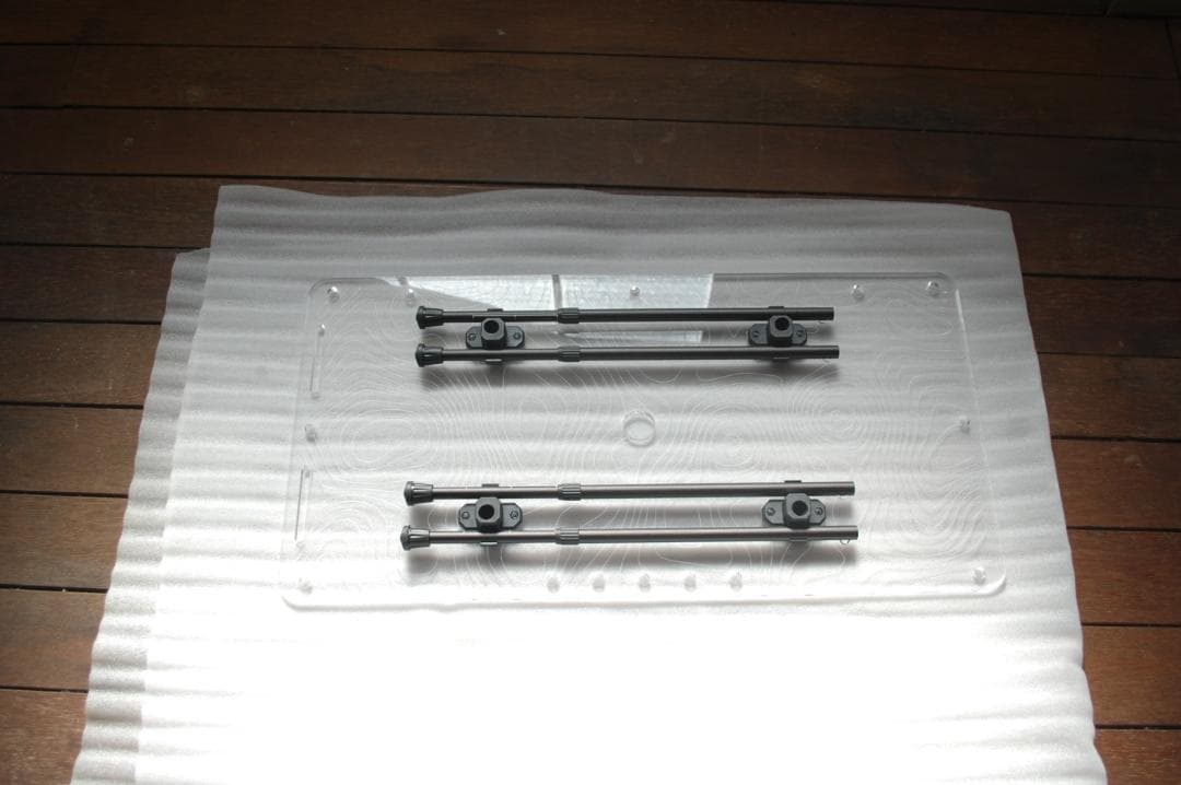 2000円→アウトレットSALE！アクリルキャンプテーブル80ｘ40ｃｍ