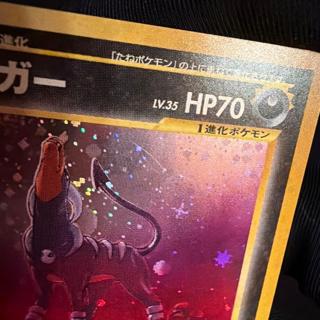 旧裏　ヘルガー（Houndoom）　キラ　ポケモンカード　めざめる伝説　大玉ホロ