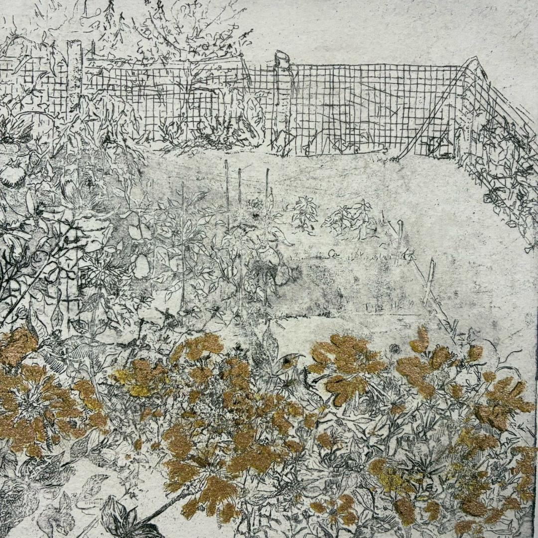 美品 ジョアン・アイザック「GOLDEN GARDEN」ジクレー サイン保証書有