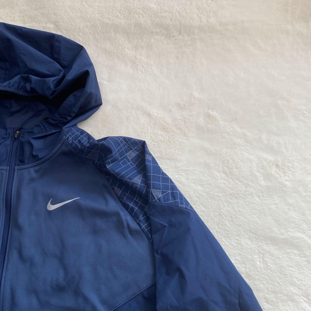 【廃盤品】NIKE ランディビジョン マイラー RUNJKT ネイビー　Lサイズ