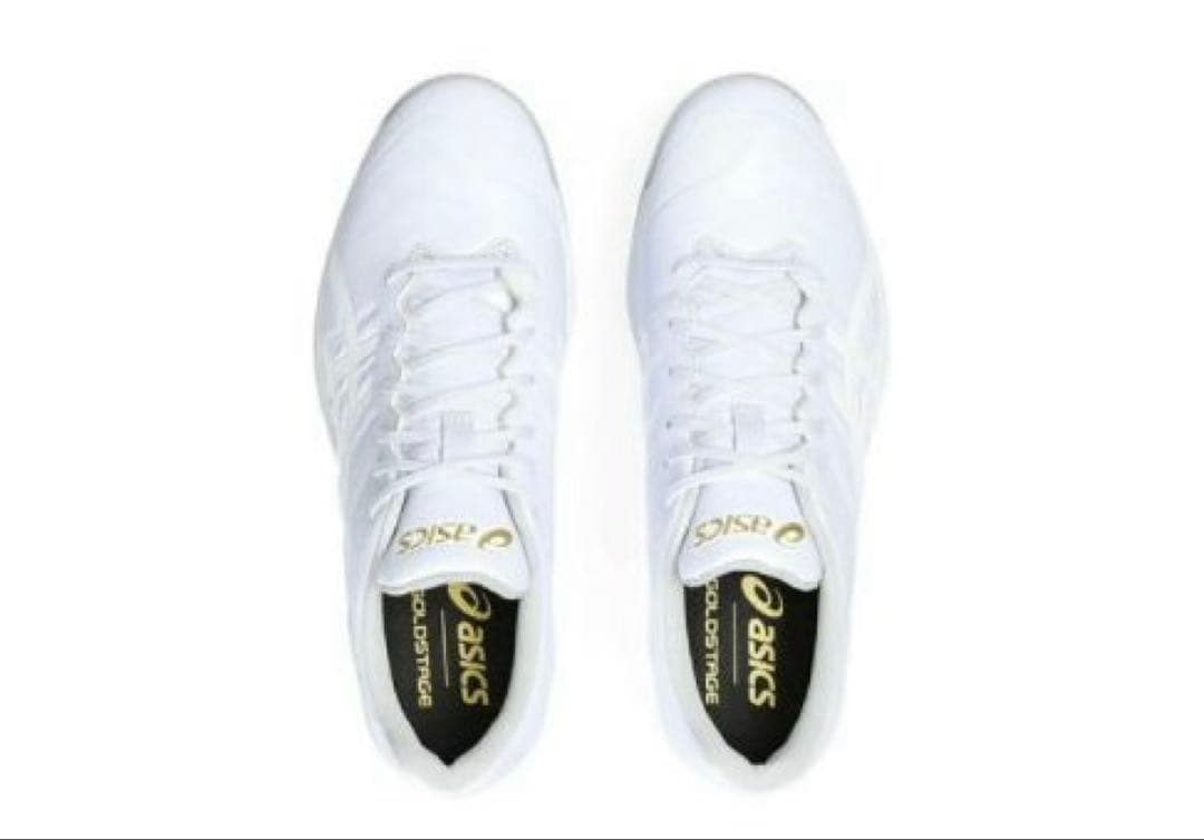 新品ASICS GOLDSTAGE FANGスパイクシューズホワイト
