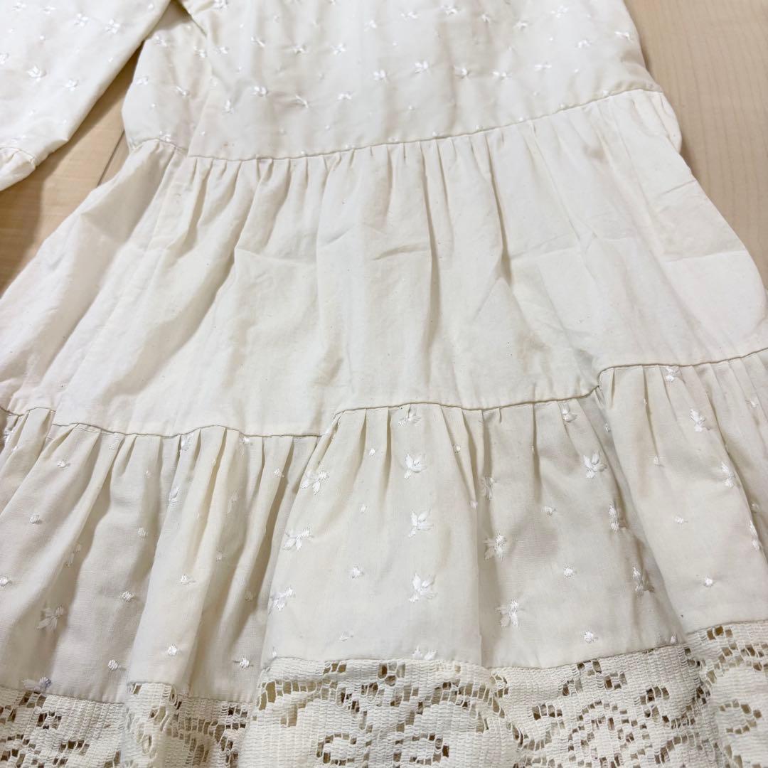 ベリーダンス パンツ フレアパンツ レース 衣装 白系 米国製 美品