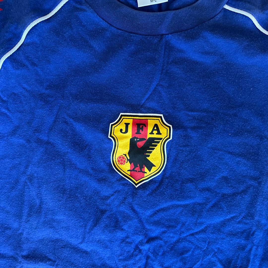 日本代表 サッカー 炎 Tシャツ 90s アディダス 1997.1998 L