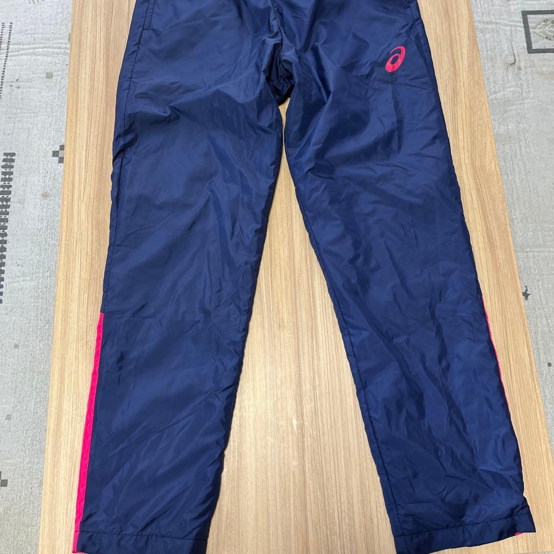 【新品同様】　ASICS ウィンドブレーカー ネイビー/ピンク