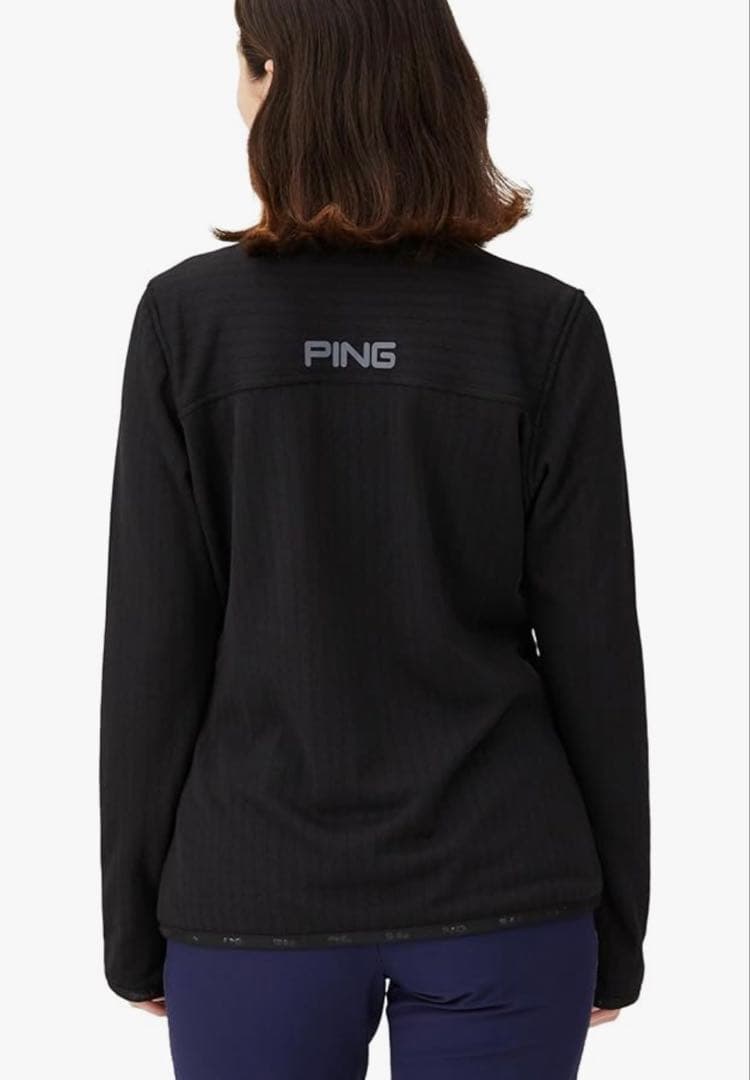 L 新品　PING ツインレイヤードアウター ブルゾン レディース　ブラック