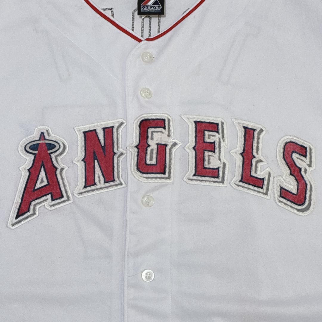 トラウト選手★MLB エンゼルス 両面刺繍 ユニフォーム ゲームシャツ 6XL