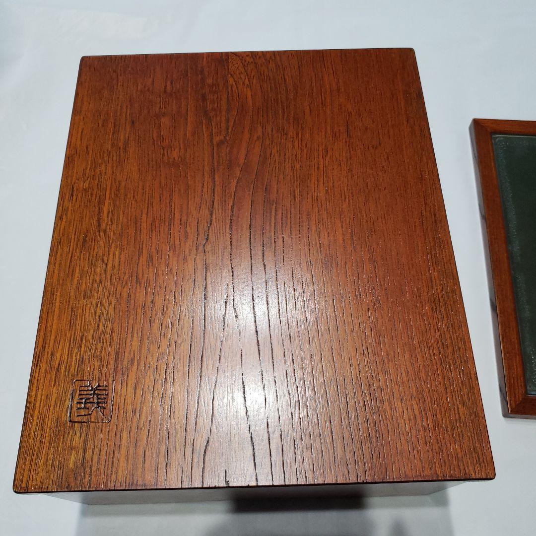 未使用品　指物師　鈴木義雄　小物入れ　化粧道具箱　鏡付き　メイクボックス