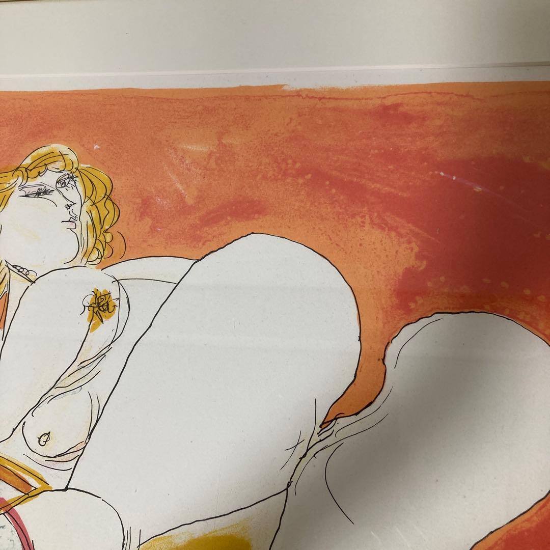 レア✨ 額装済　池田満寿夫　リトグラフ　544cm×726cm