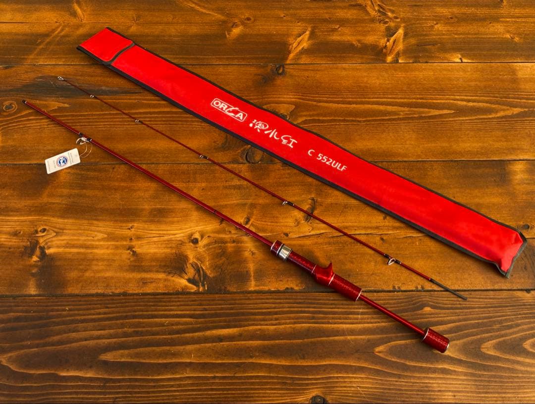 超軽量　カーボンロッド　アジングロッド　C552ULF 165cm ベイトロッド