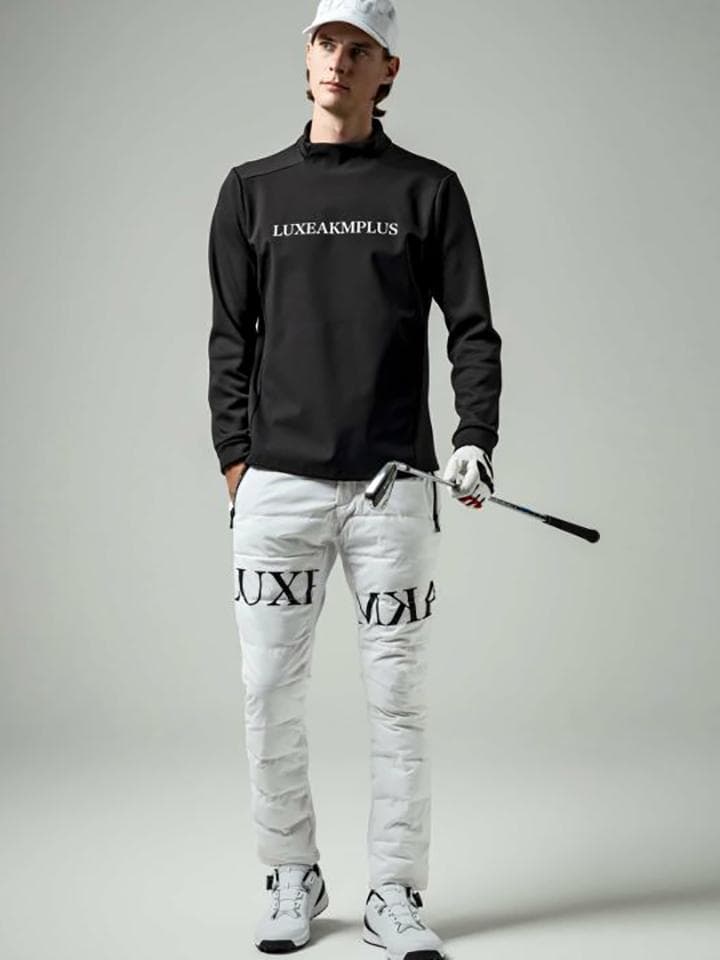 LUXEAKMPLUS 23AW 新品 ウィンドプルーフモックネックTシャツ