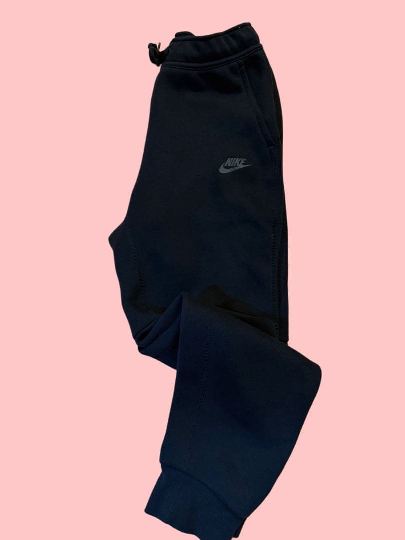 【美品】NIKE ナイキ テックフリース パンツ ブラック S ジョガー男女兼用