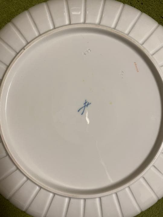 マイセン　ピンクローズ　大皿　28cm