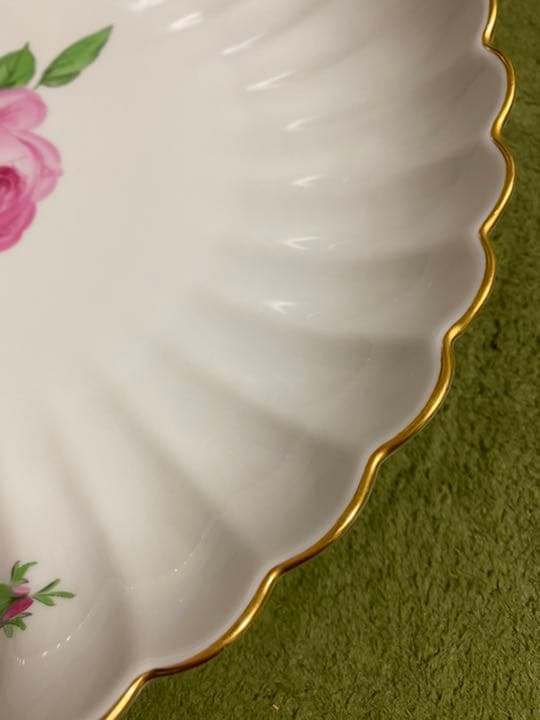 マイセン　ピンクローズ　大皿　28cm