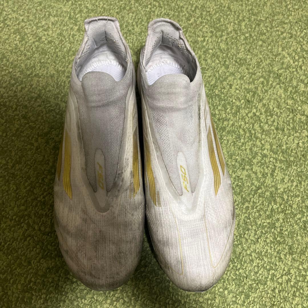 adidas f50 elite FG ホワイトゴールド紐なし27cm 希少