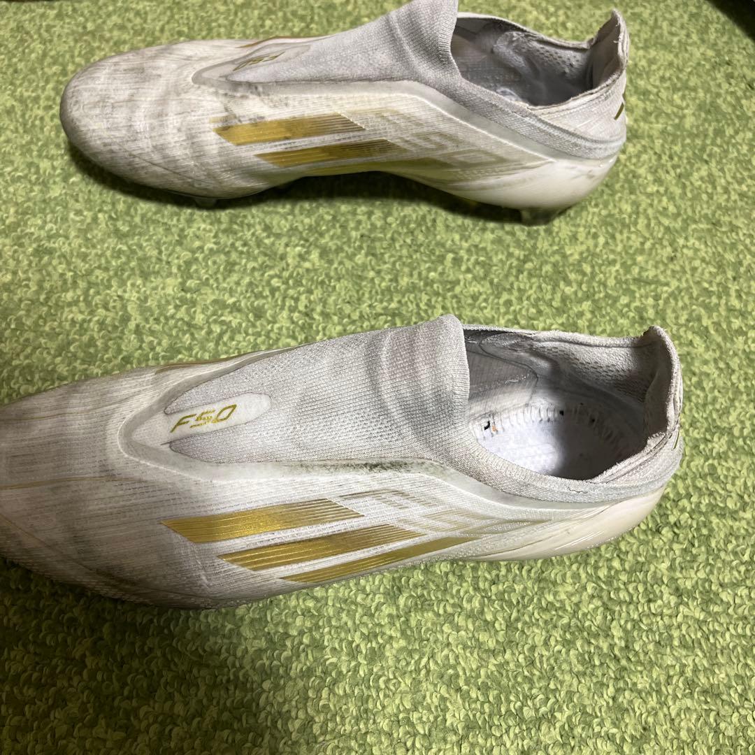 adidas f50 elite FG ホワイトゴールド紐なし27cm 希少