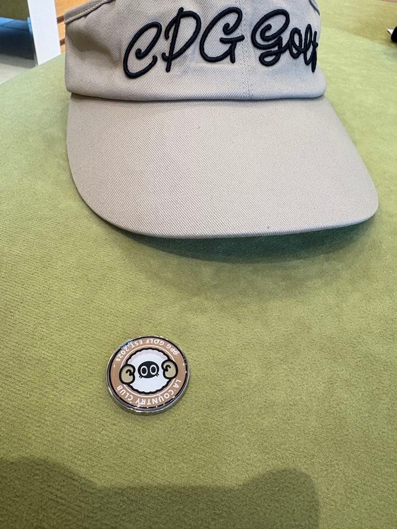 CPG Golf ベージュ サンバイザー