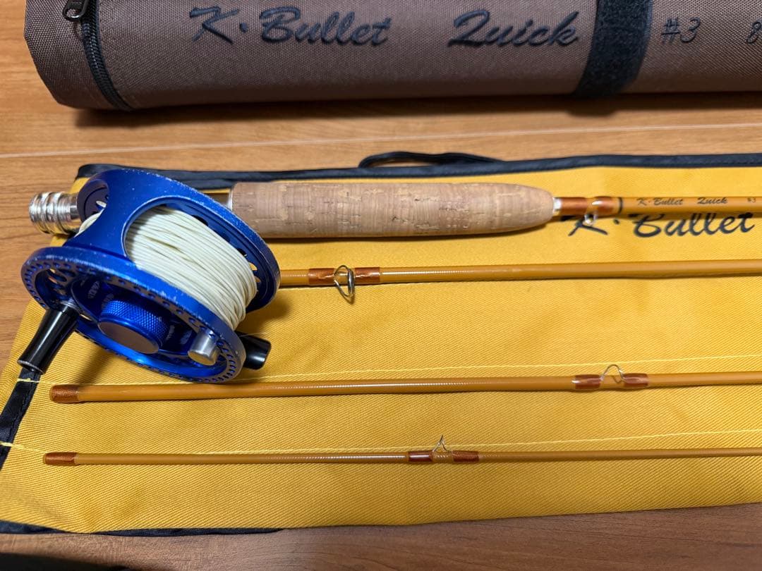 K.Bullet Quick#3 8ft リール付き