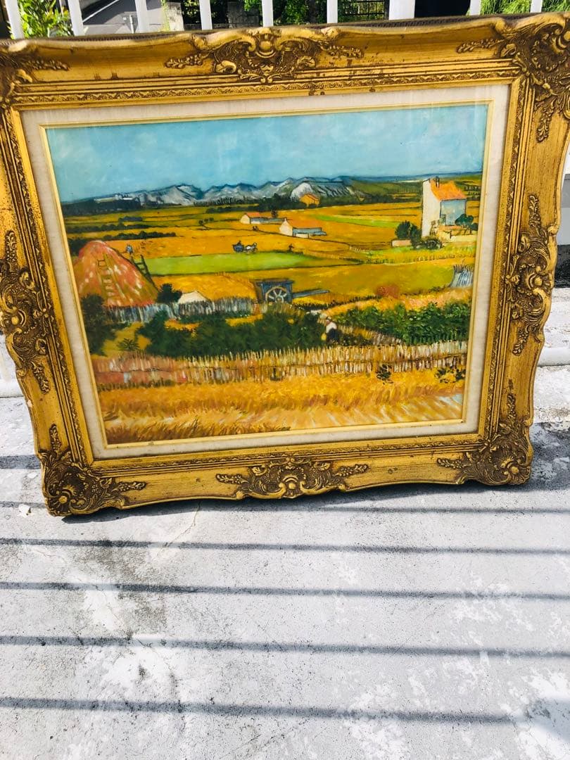 な*商様 絵画　額縁 　インテリア　 木製　 風景画 　アンティーク　絵画　値下