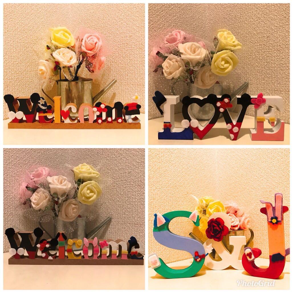 イニシャルオブジェ ディズニー風 オーダー受付中！ ウェディング 結婚式 お祝い