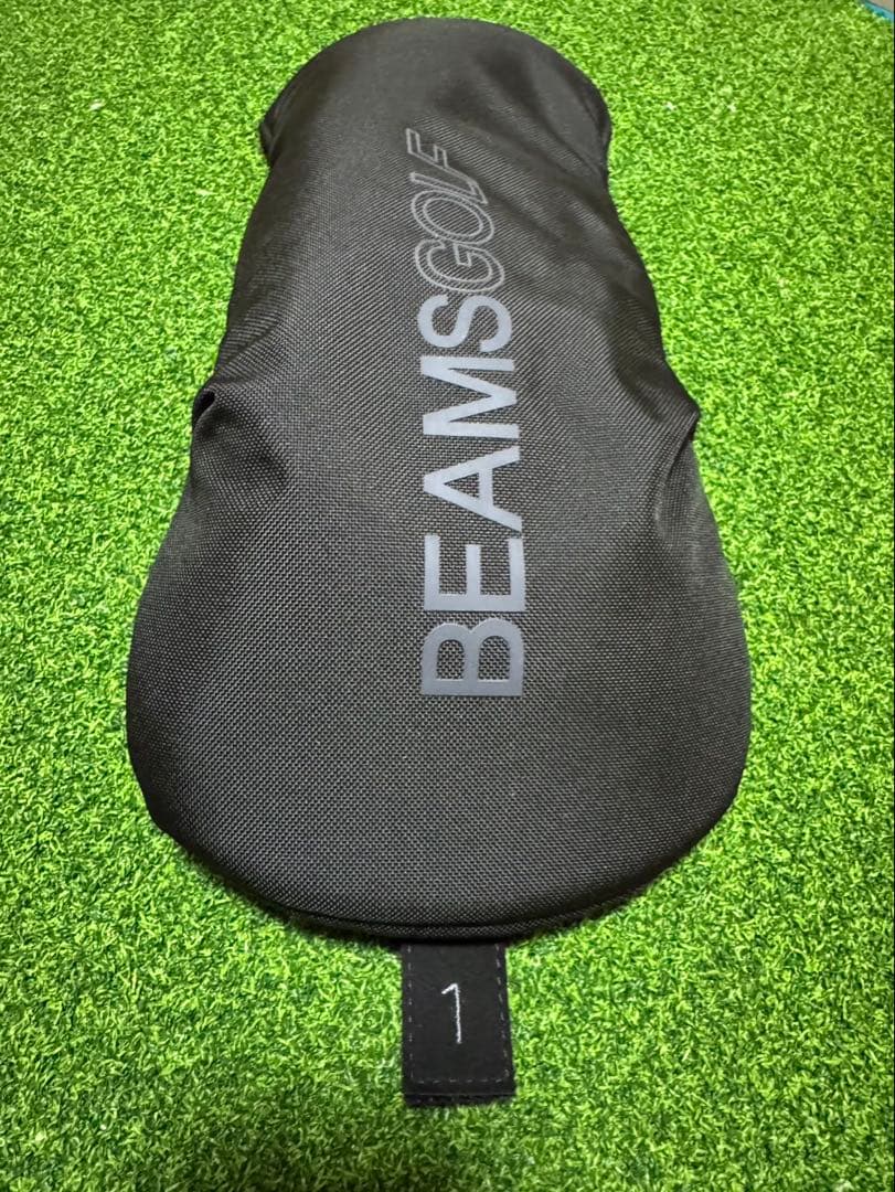 【美品】BEAMS GOLF ゴルフバッグ＆ヘッドカバーセット ブラック