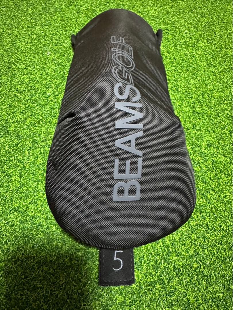 【美品】BEAMS GOLF ゴルフバッグ＆ヘッドカバーセット ブラック
