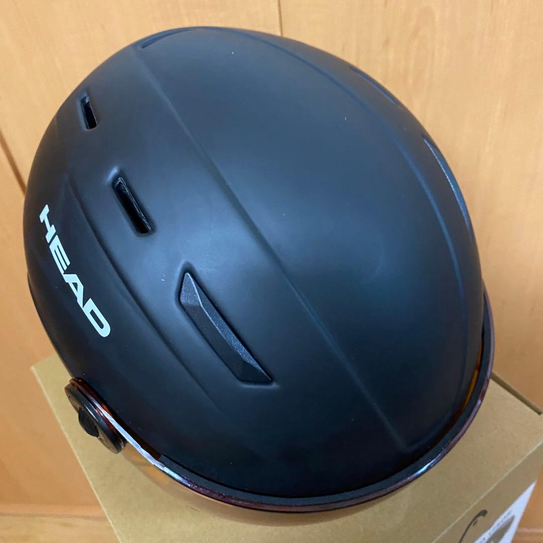 HEAD ヘルメット バイザー　スノーボード　スキー　XS/S 黒　キッズ