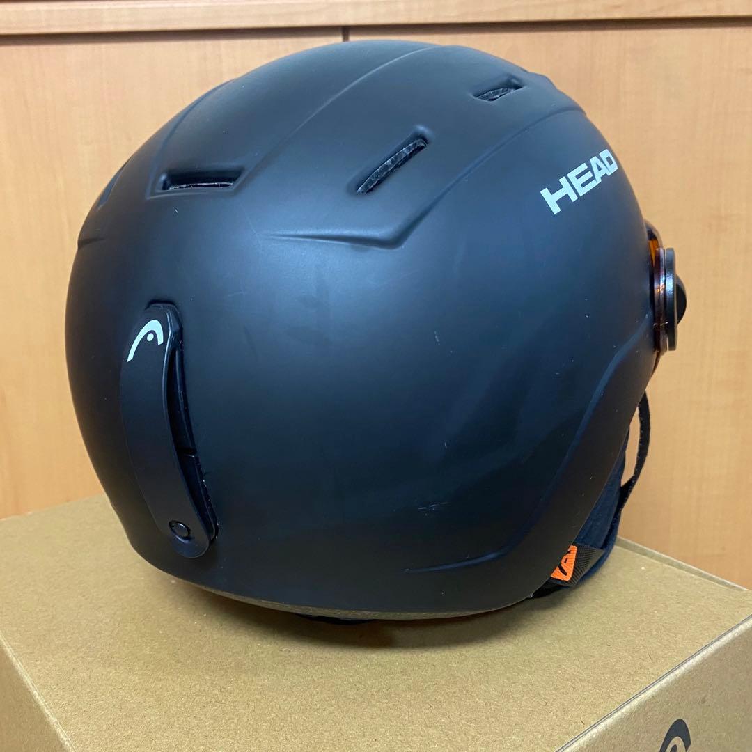 HEAD ヘルメット バイザー　スノーボード　スキー　XS/S 黒　キッズ