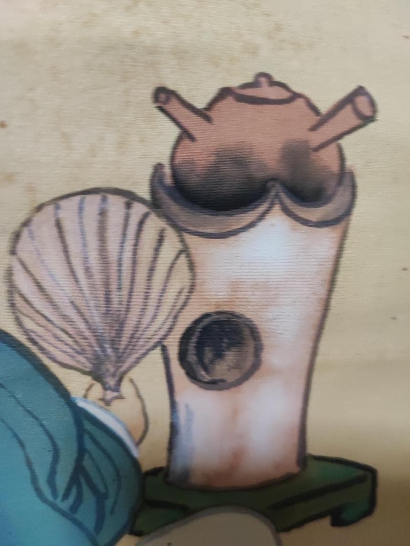 和の絵　時代の物　手描き