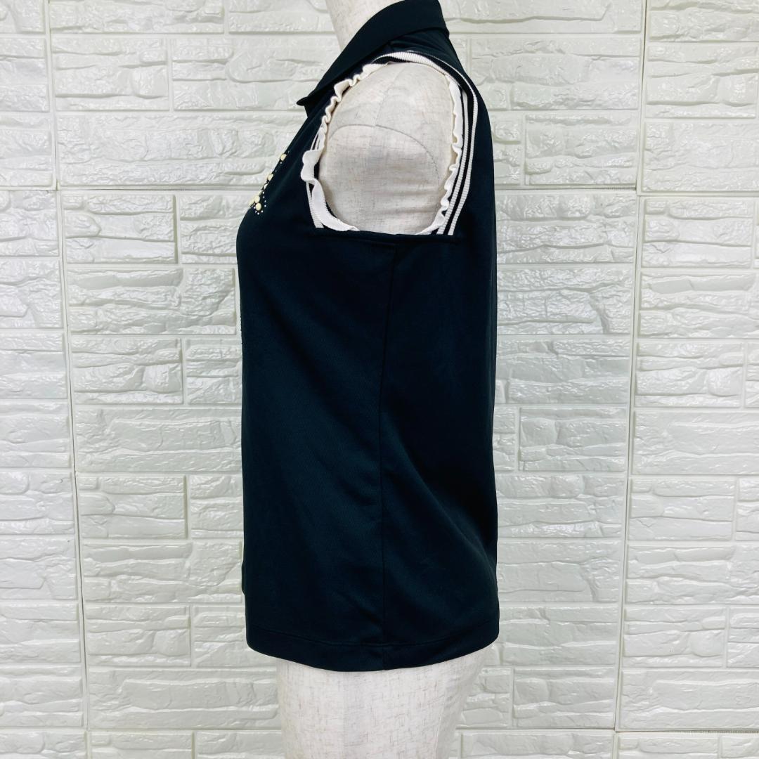 【美品】アルチビオ archivio ノースリーブ ポロシャツ ビジュー 36