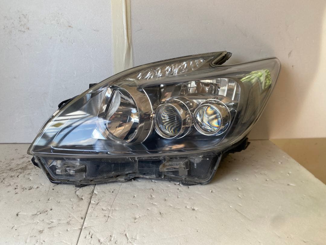 プリウス30系 純正ヘッドライト 左右セット ZVW30 LED/HID