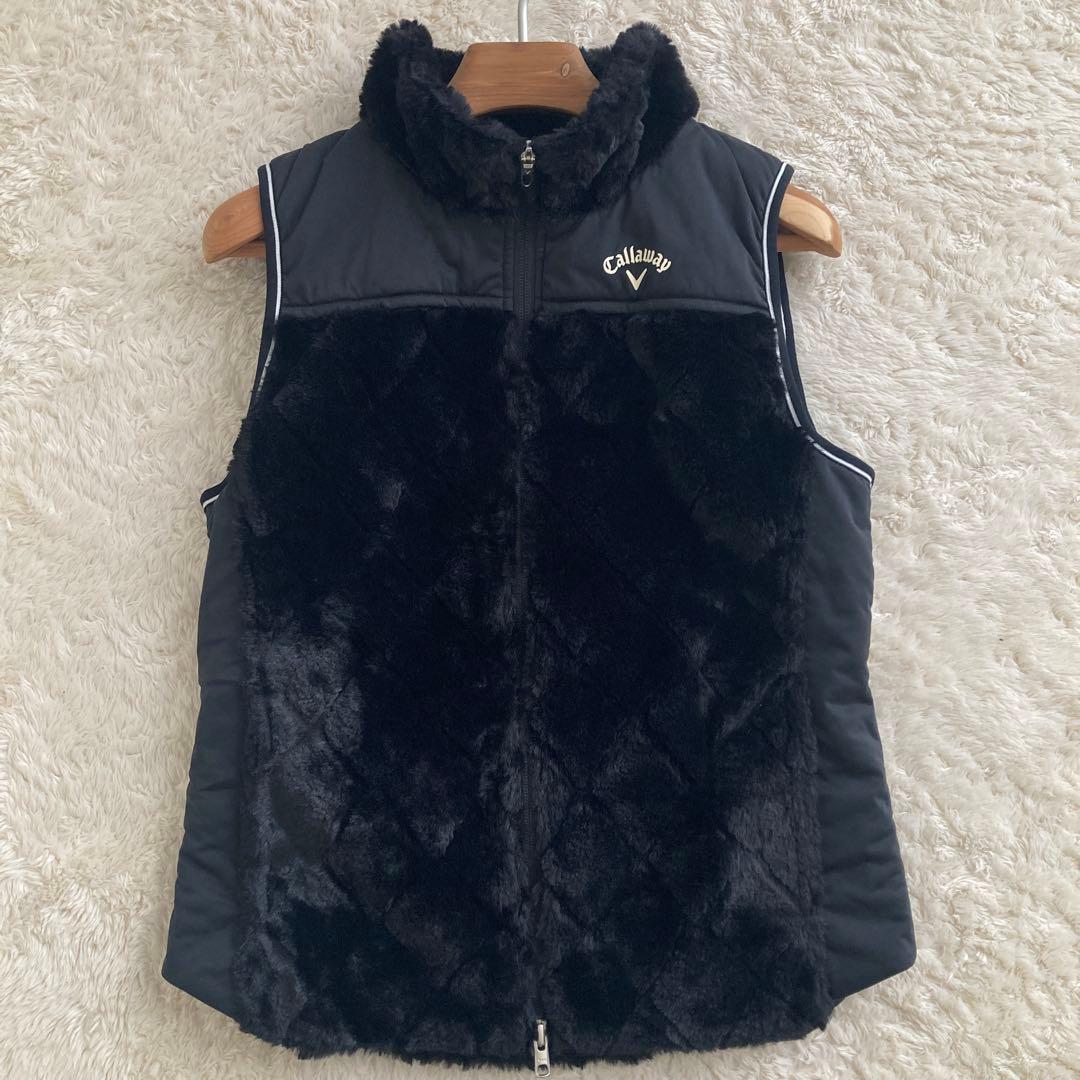 【naoさん専用】美品！Callaway 中綿　モックネック　ファーベスト　ブラ