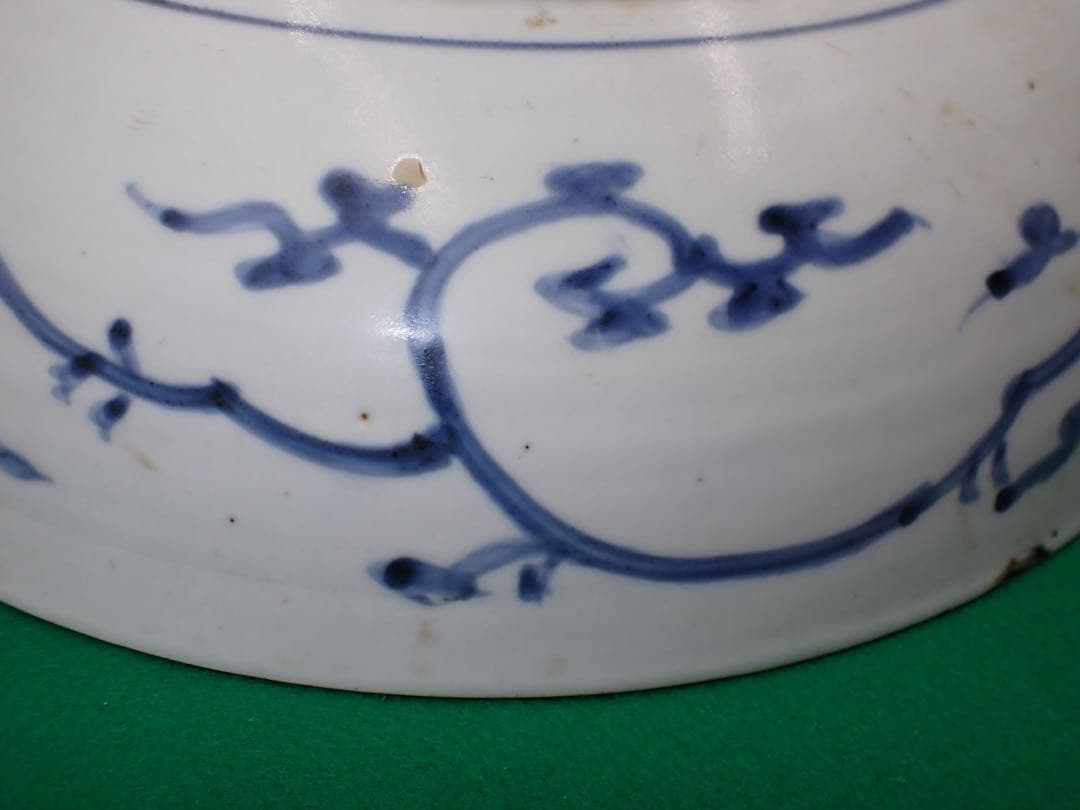 骨董品 古伊万里 タコ唐草 大皿 享保