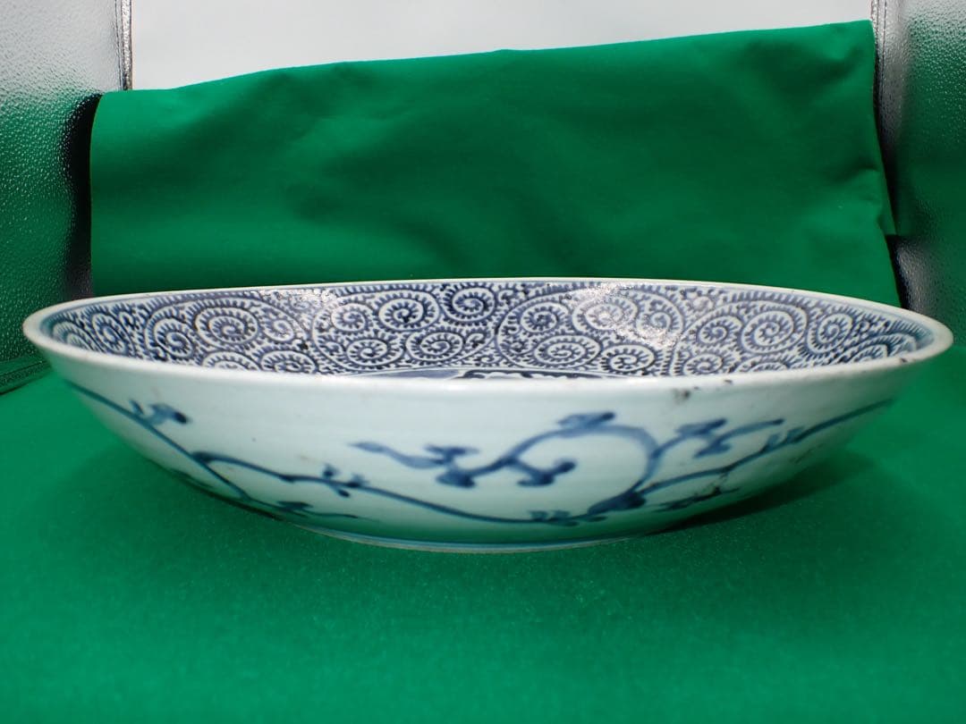 骨董品 古伊万里 タコ唐草 大皿 享保