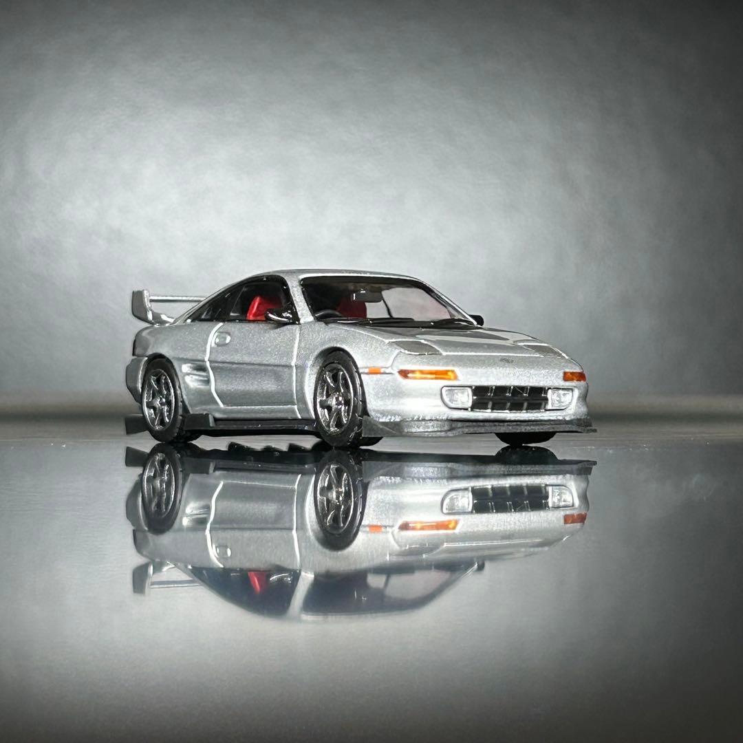 Micro Turbo PEAKO 1/64トヨタ　MR2 シルバー MTモデル