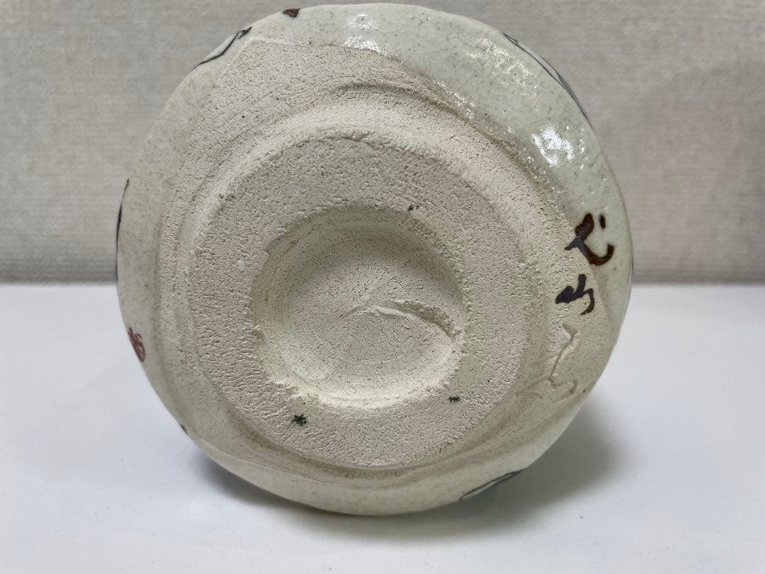 【現状品】陶器 雲錦堂 犬山焼 百老図茶碗 共箱付 茶器 抹茶茶碗 茶道具