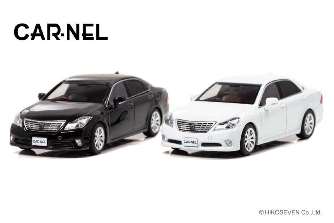 CAR-NELカーネル　ヒコセブン1/43 トヨタクラウンGRS202黒　新品