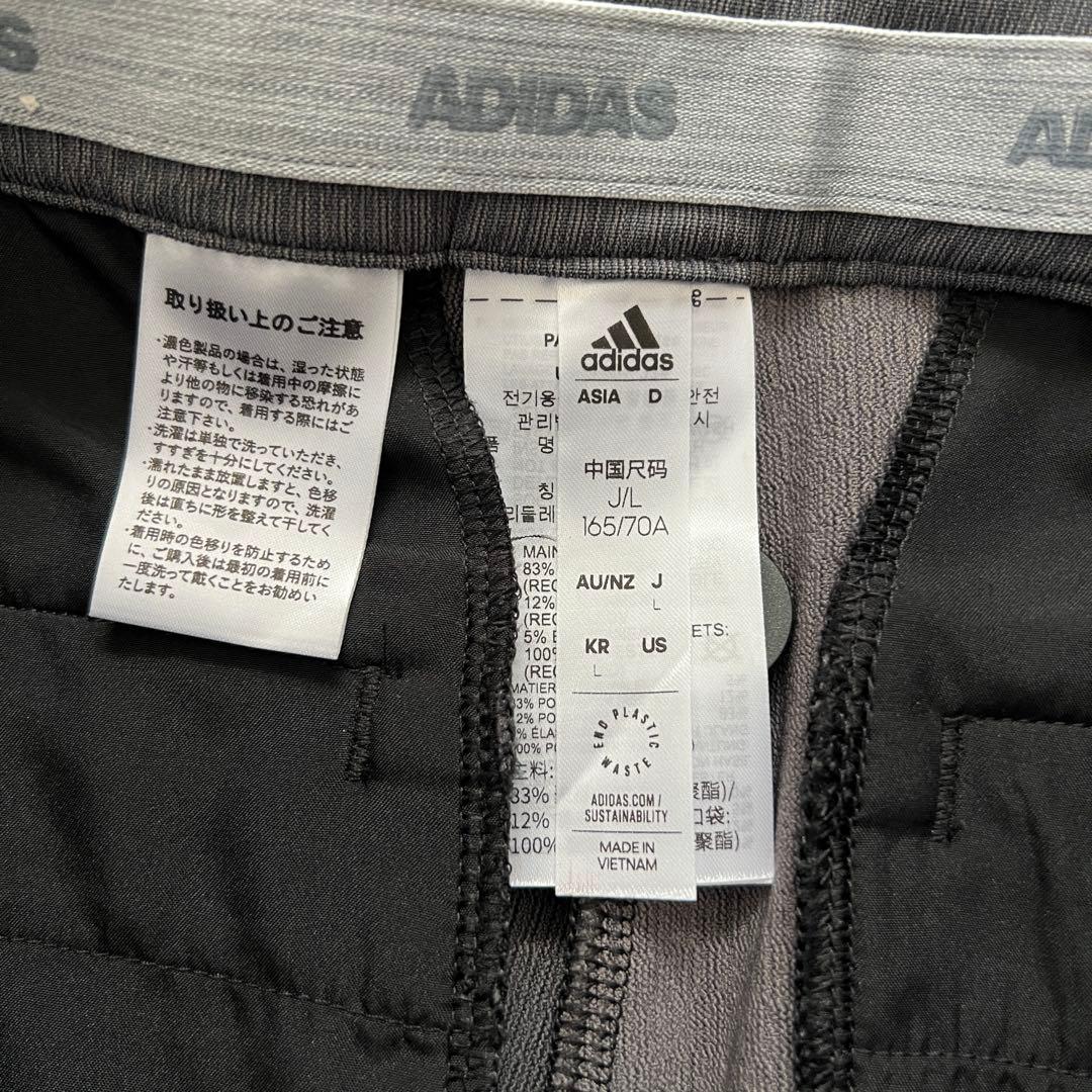 未使用【アディダス】（L）ゴルフパンツ ストレッチパンツ テーパード グレー