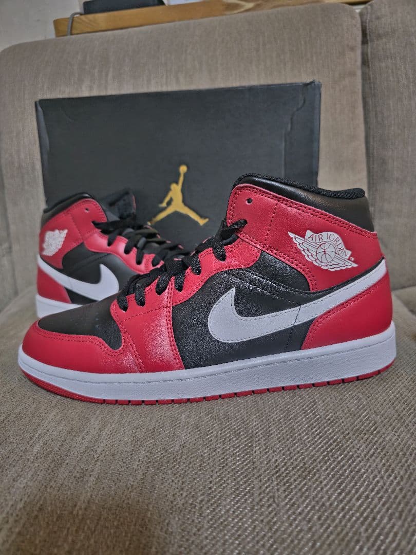 値下げ　NIKE AIR JORDAN 1 MID GymRed 28.0