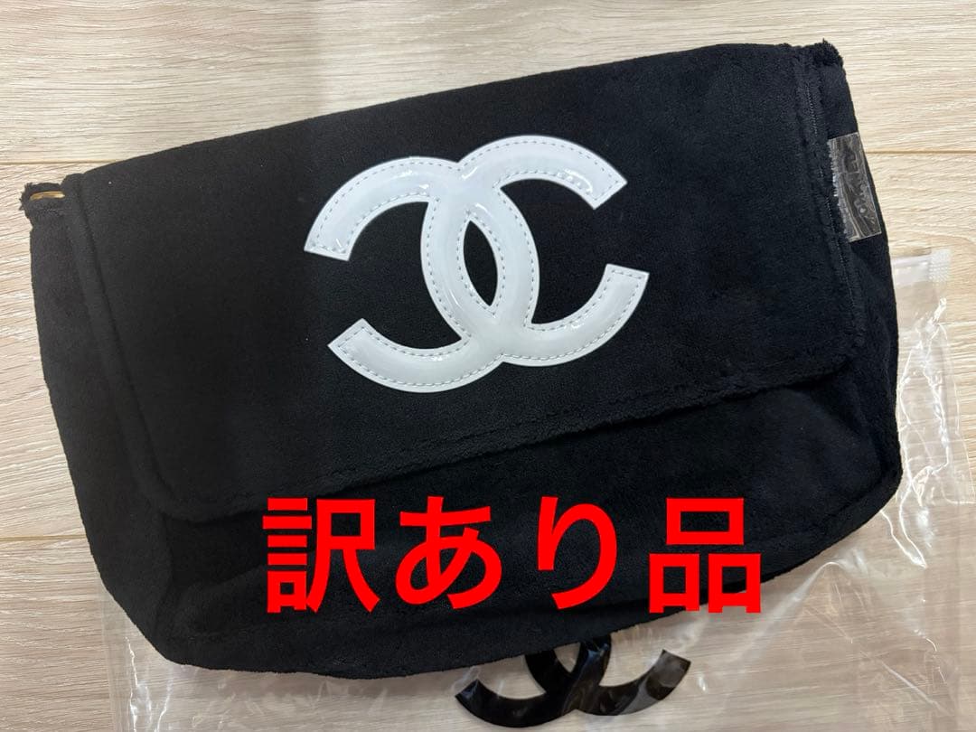 ベ*ル様 訳あり品 CHANELシャネル ミニバッグ ポーチ ブラック×ホワイト